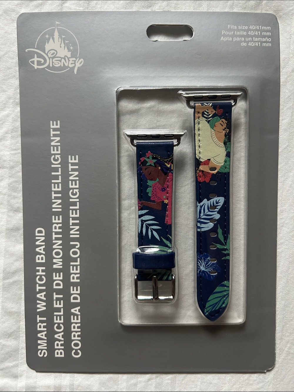 Disney Encanto Navy Floral & Tropical Leaf Smartwatch Band New!